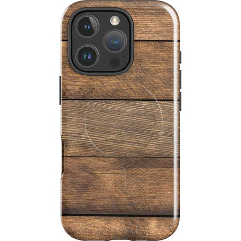 Early American Wood Planks iPhone 16 Pro Magsafe Impact Case